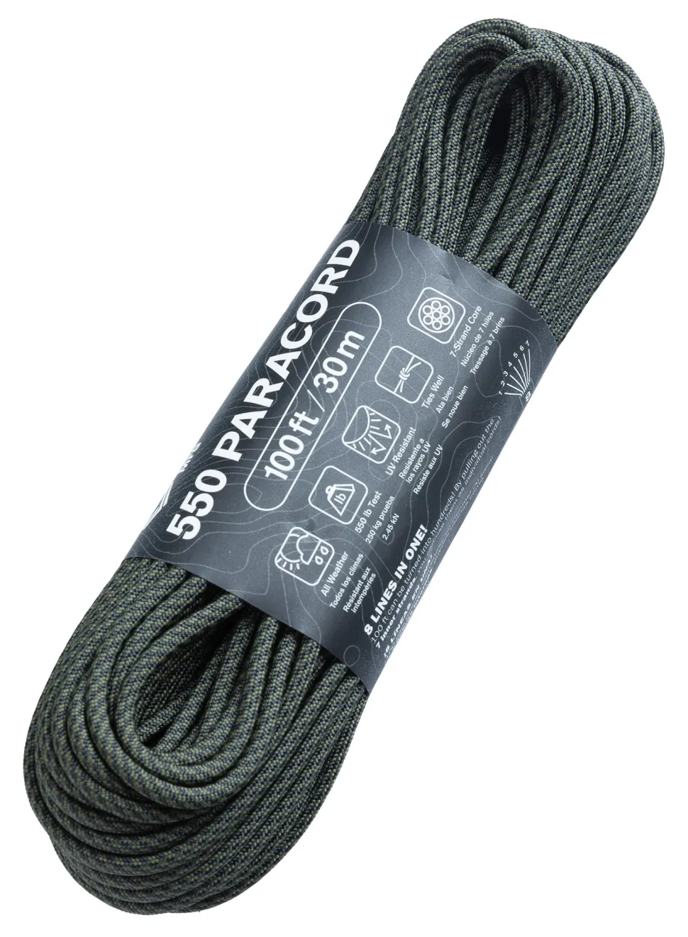Atwood Rope 550 Paracord-naru, 30 m