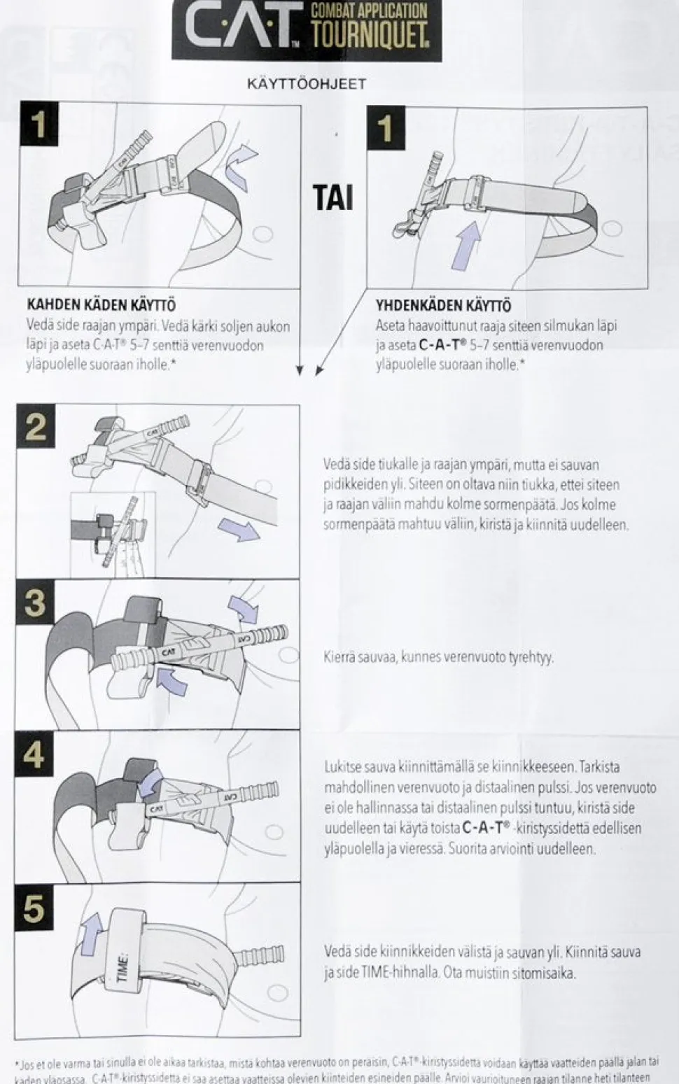 CAT Combat Application Tourniquet Gen 7 kiristysside