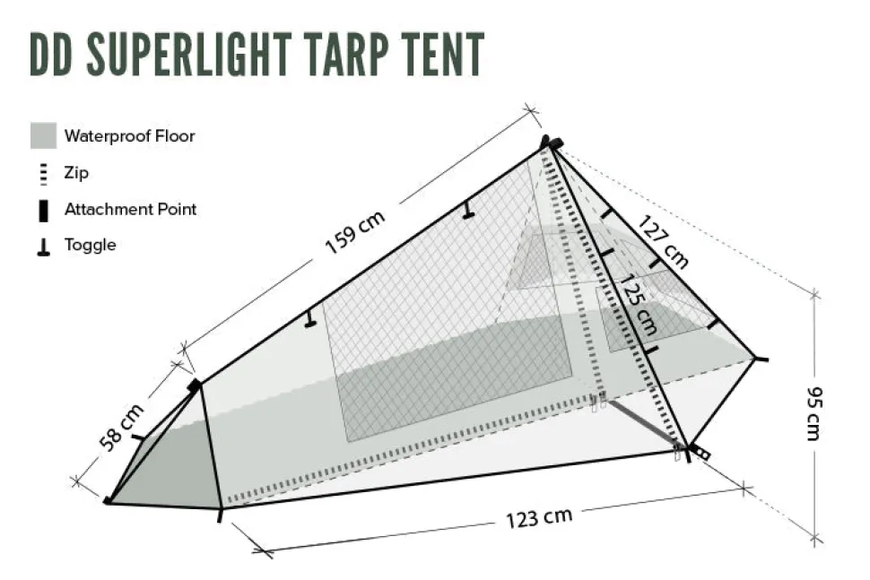 DD Hammocks SuperLight Tarp Tent