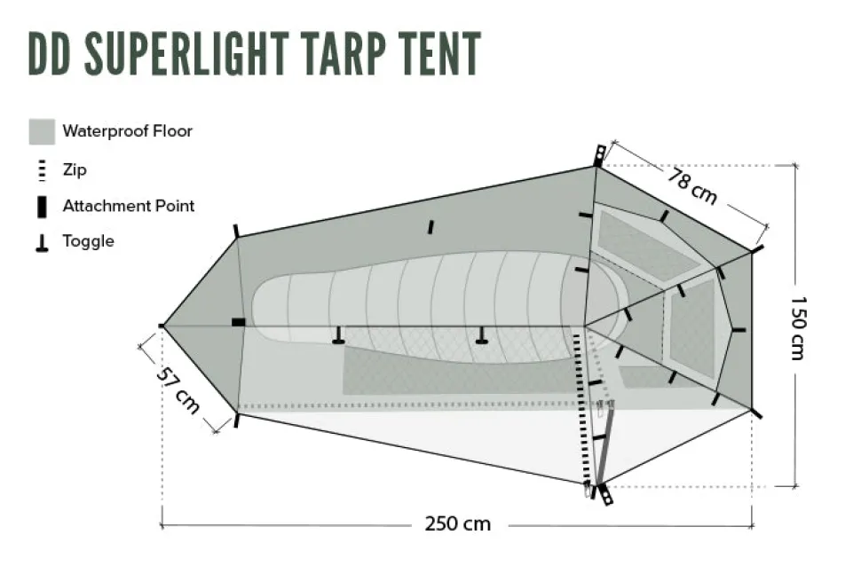 DD Hammocks SuperLight Tarp Tent