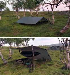 DD Hammocks 3x3 Tarp laavukangas, oliivinvihreä