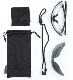 Edge Tactical Overlord ballistiset suojalasit, Kirkas/G-15 linssisetti, Vapor Shield