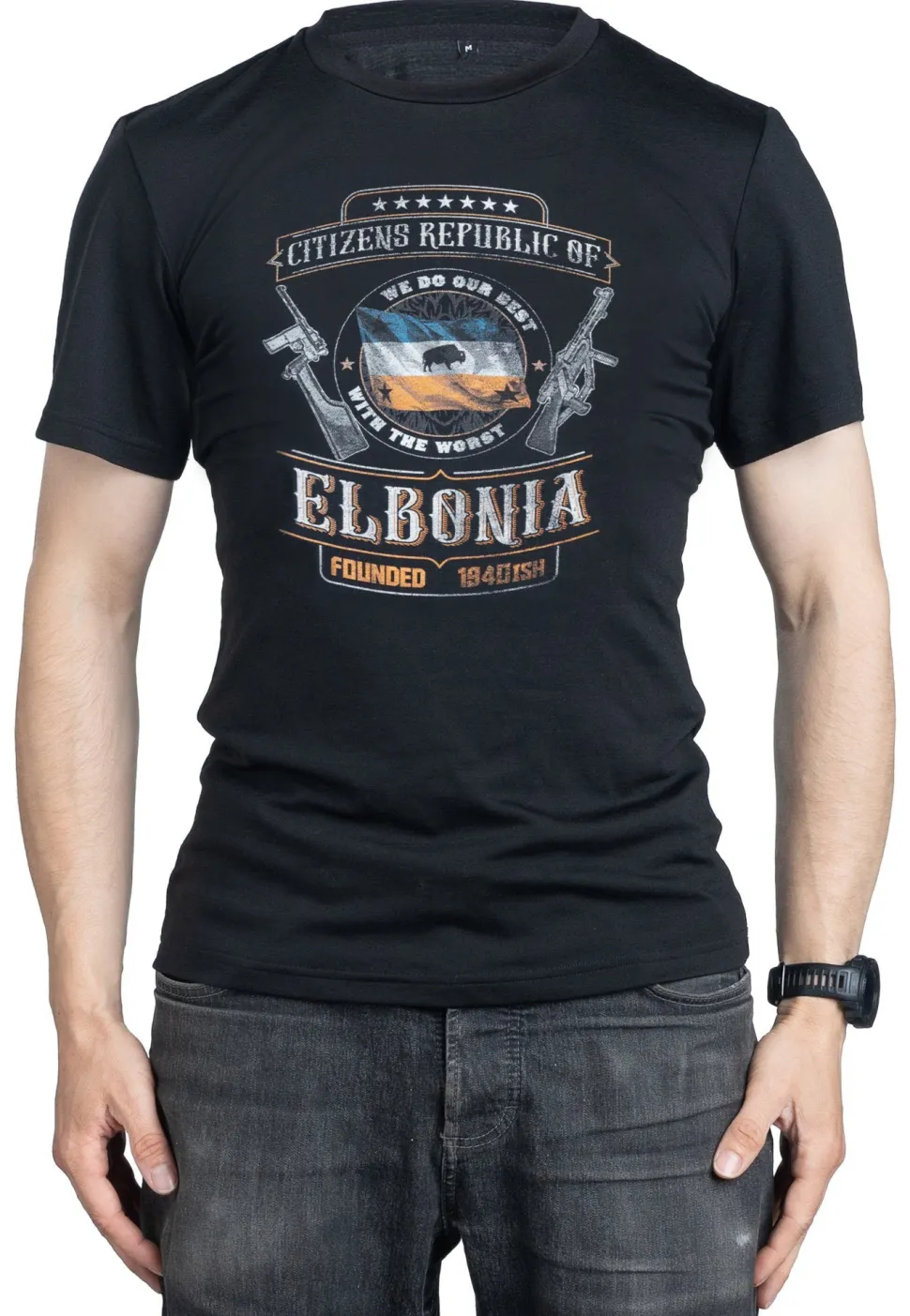 Forgotten Weapons Elbonia T-paita, merinovillaa