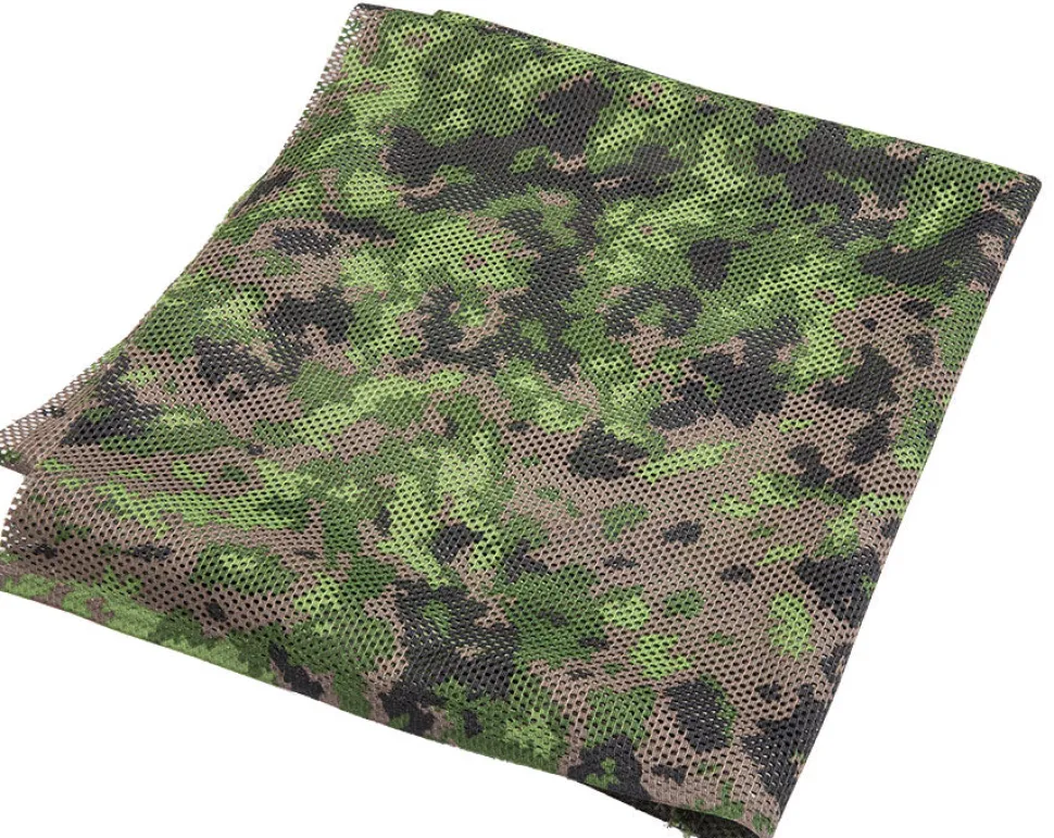 Foxa PES Net 260 verkkokangas, M05 metsäkuvio, metritavara