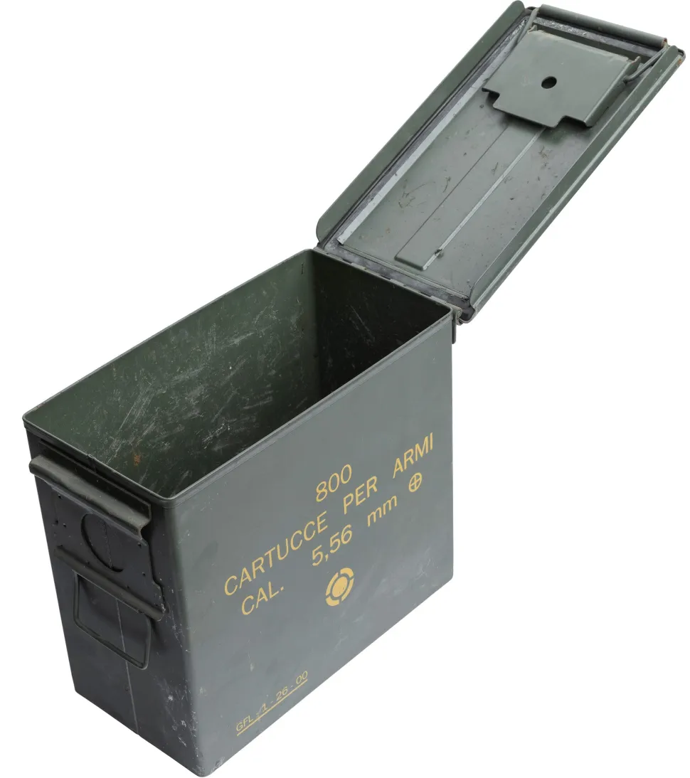 Italialainen korkeampi ammuslaatikko, 5.56 mm, ylijäämä