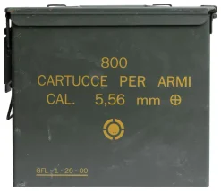 Italialainen korkeampi ammuslaatikko, 5.56 mm, ylijäämä