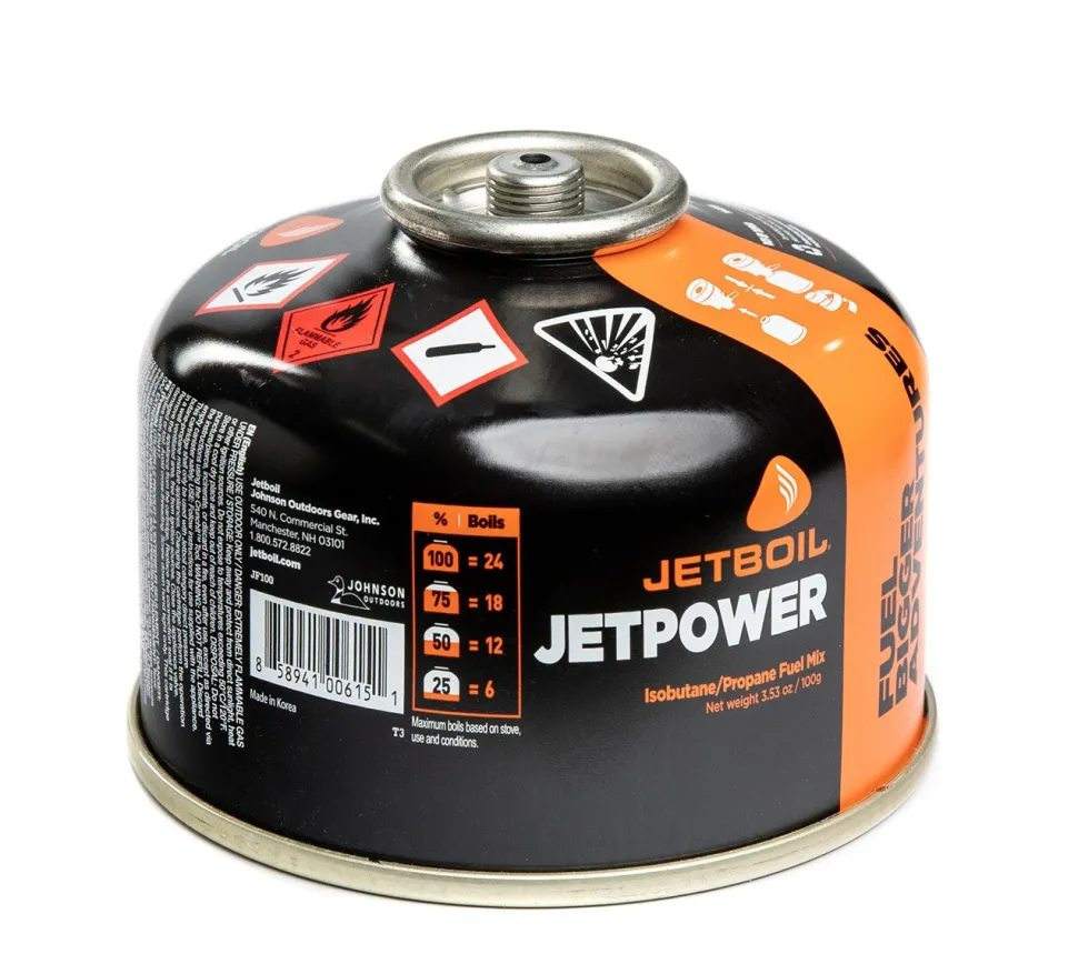 Jetboil Jetpower neljän vuodenajan seoskaasu