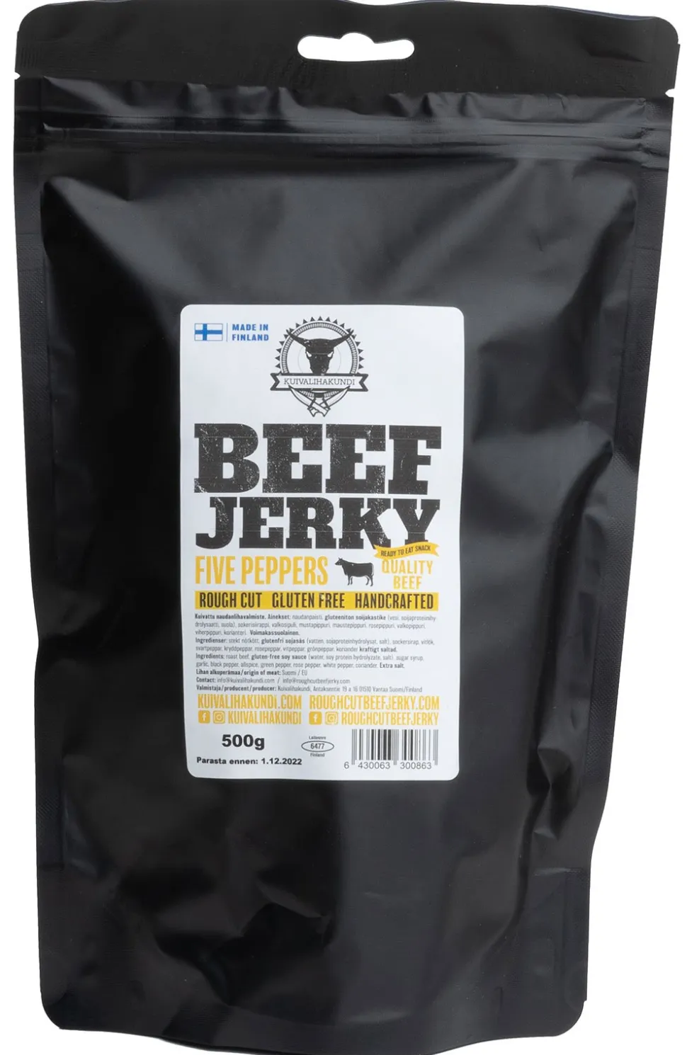 Kuivalihakundi Beef Jerky kuivaliha, 500 g
