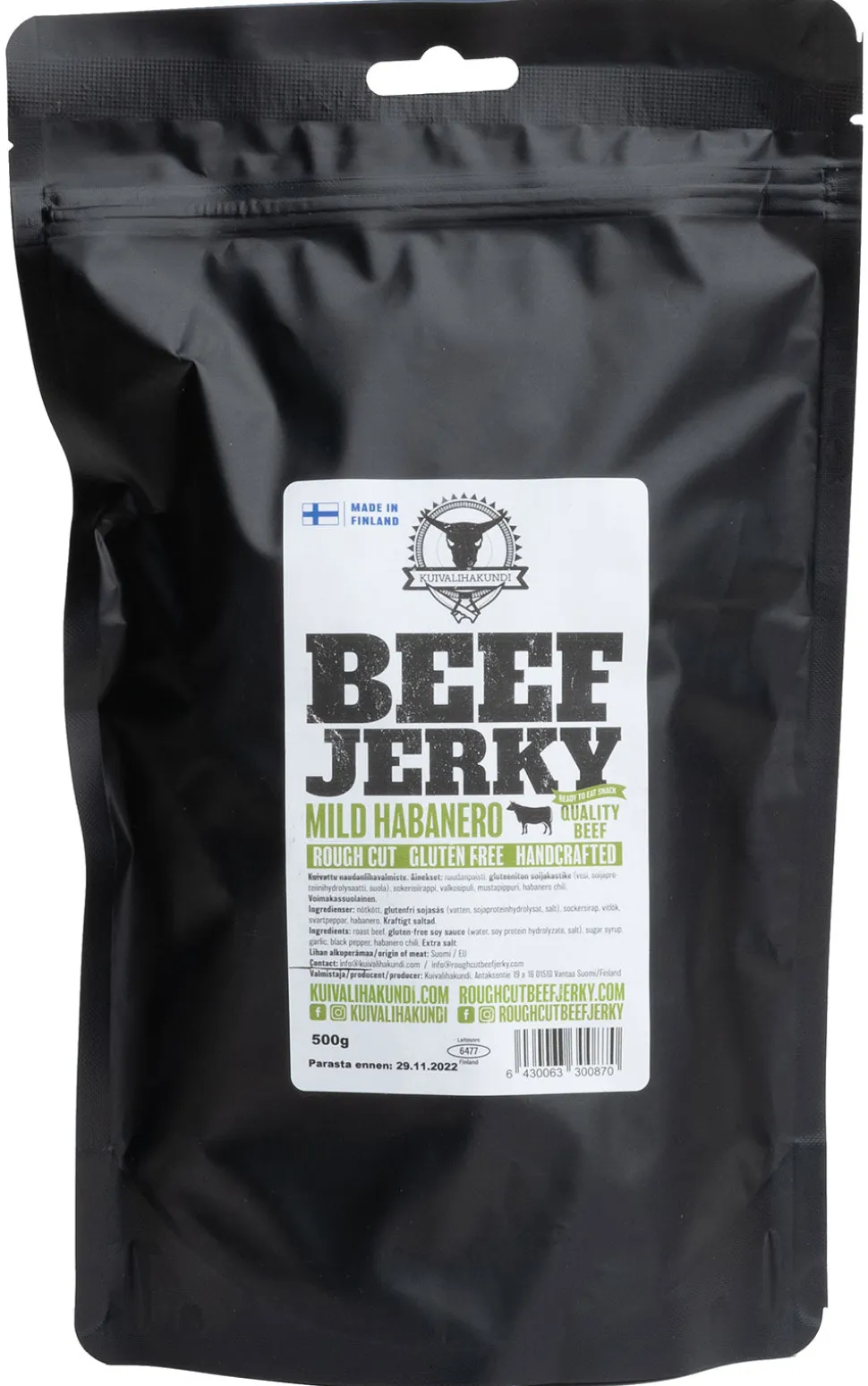 Kuivalihakundi Beef Jerky kuivaliha, 500 g