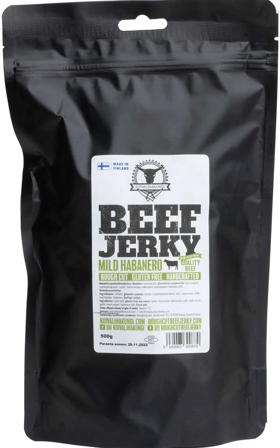 Kuivalihakundi Beef Jerky kuivaliha, 500 g