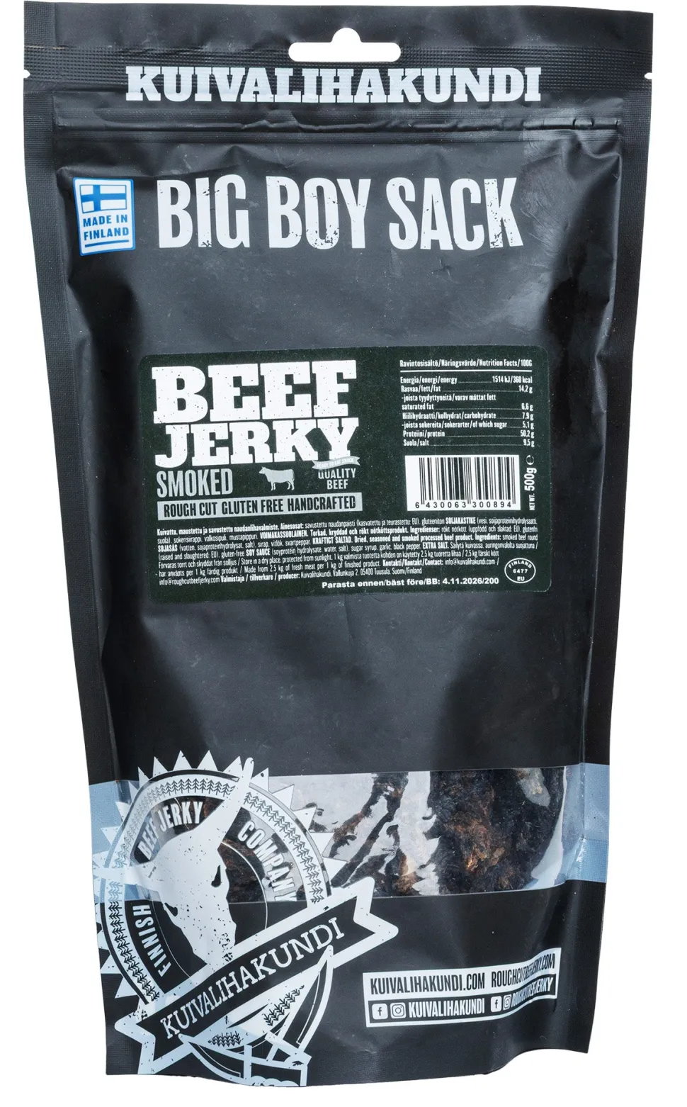 Kuivalihakundi Beef Jerky kuivaliha, 500 g