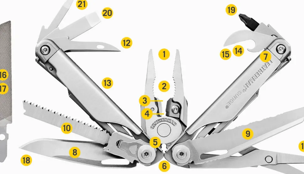 Leatherman Surge monitoimityökalu, musta
