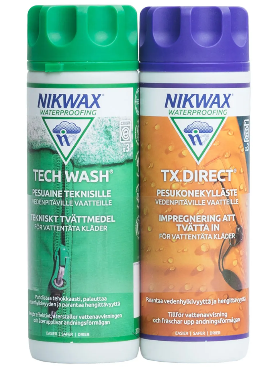 Nikwax Tech Wash / TX.Direct pesu- ja kyllästeainesetti