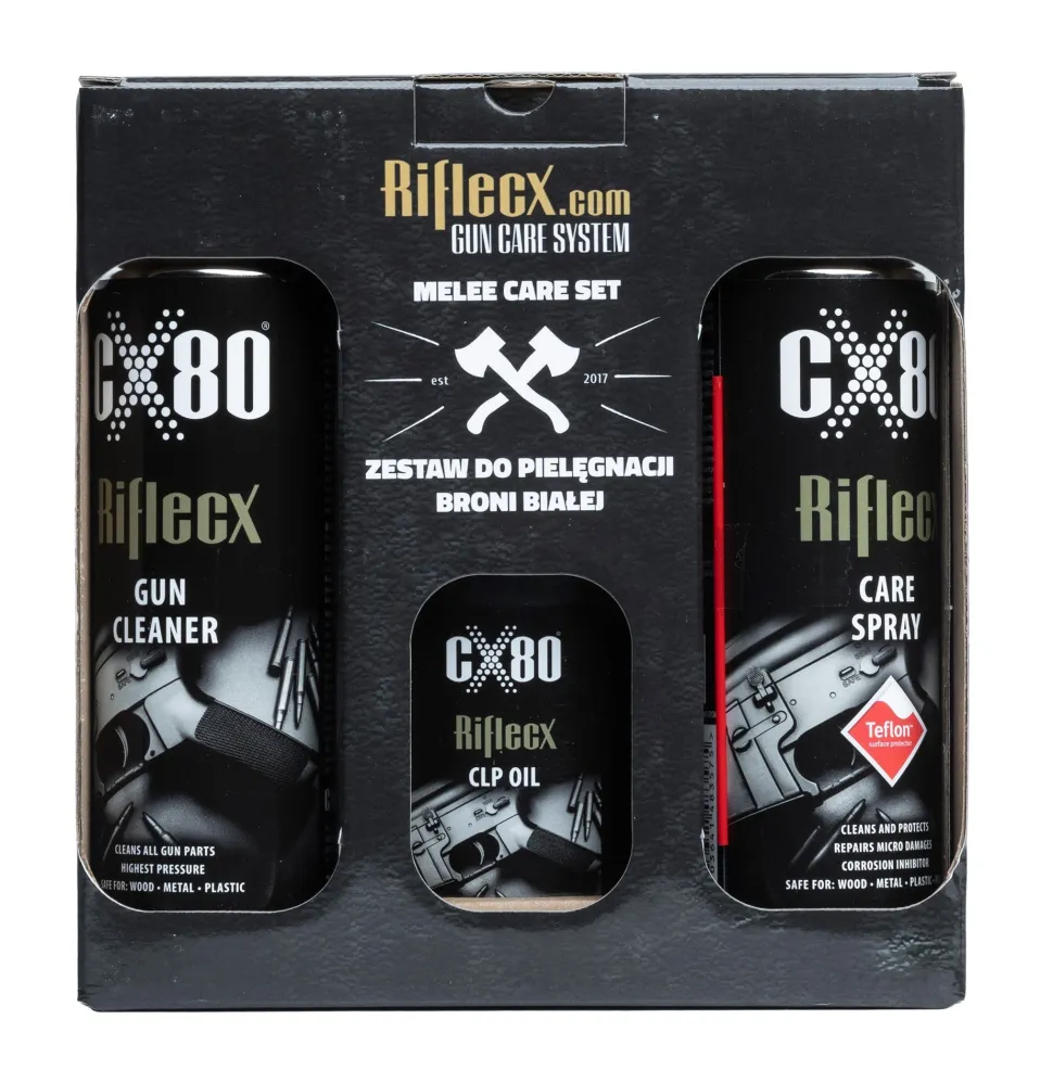 RifleCX puhdistussetti teräaseille