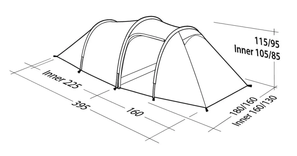 Robens Voyager 3EX tunneliteltta