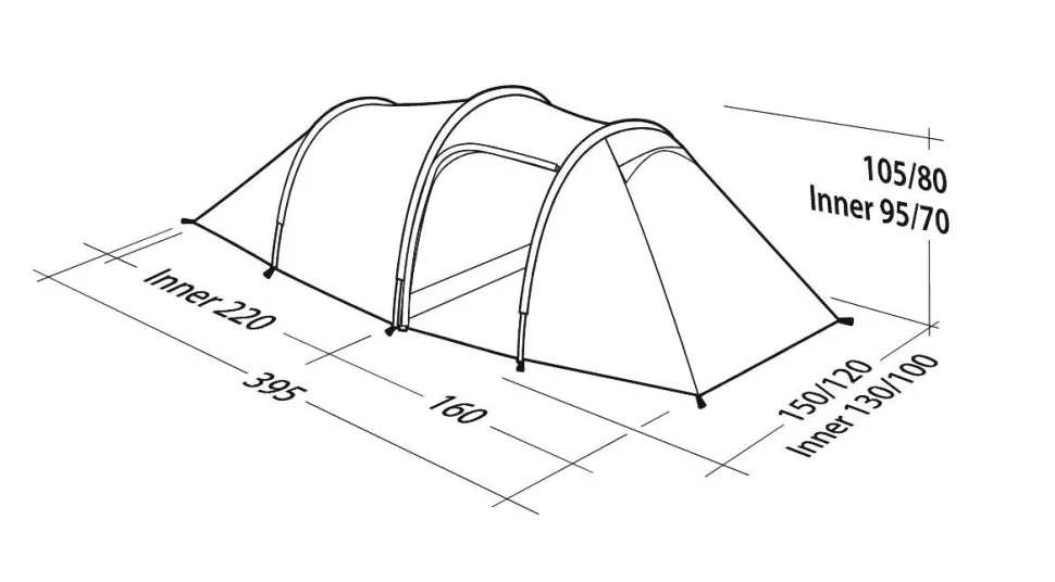 Robens Voyager 2EX tunneliteltta