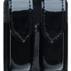 Safariland 77 pistoolin tuplalipastasku, koko 4, High Gloss Black, uudenveroinen