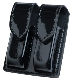 Safariland 77 pistoolin tuplalipastasku, koko 4, High Gloss Black, uudenveroinen