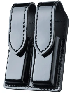 Safariland 77 pistoolin tuplalipastasku, koko 3, High Gloss Black, uudenveroinen