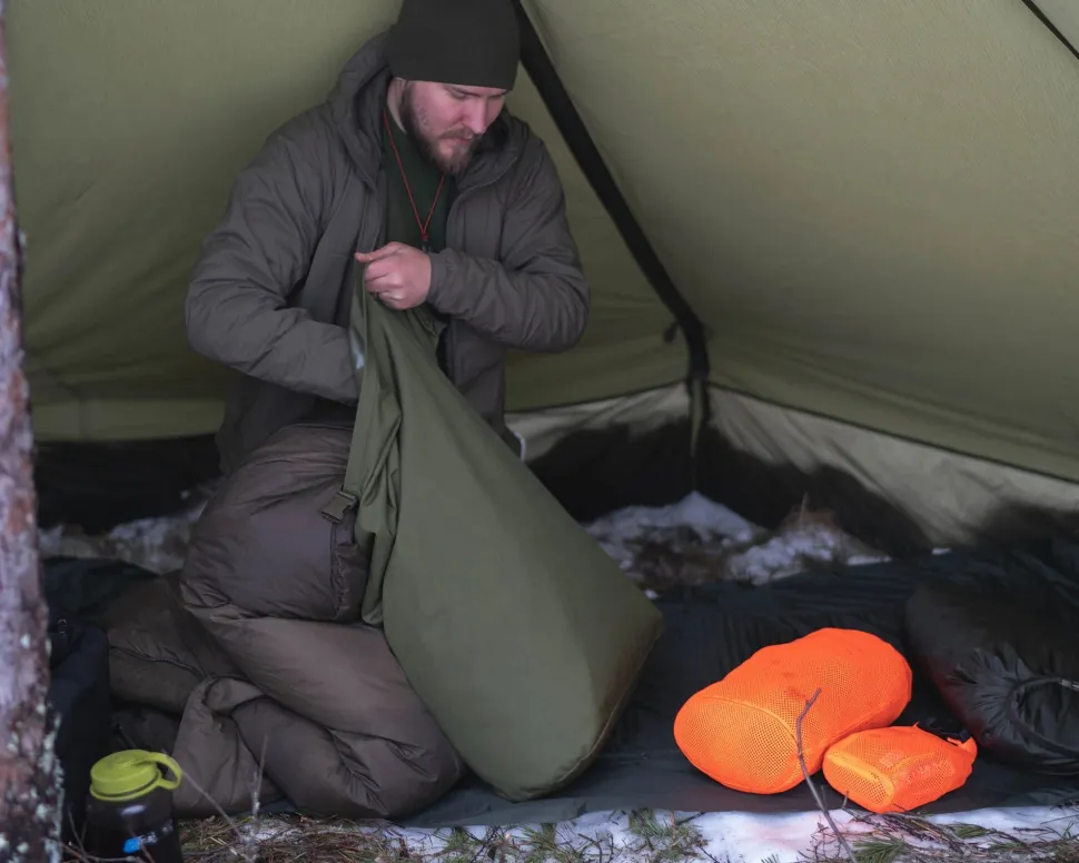 Savotta Rolltop Mesh verkkopussi