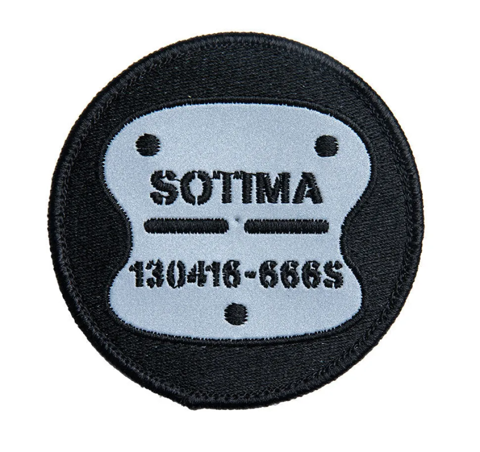 Sotima heijastava hihamerkki