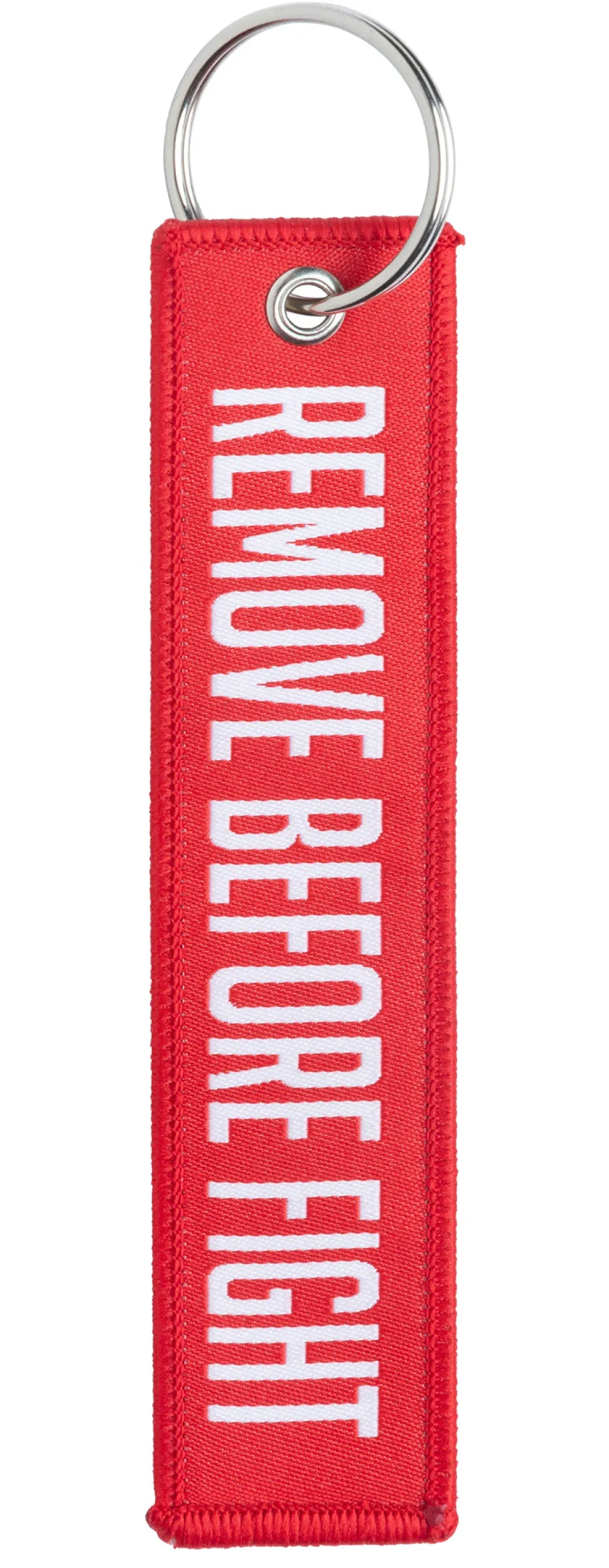 Varusteleka avaimenperä, REMOVE BEFORE FIGHT