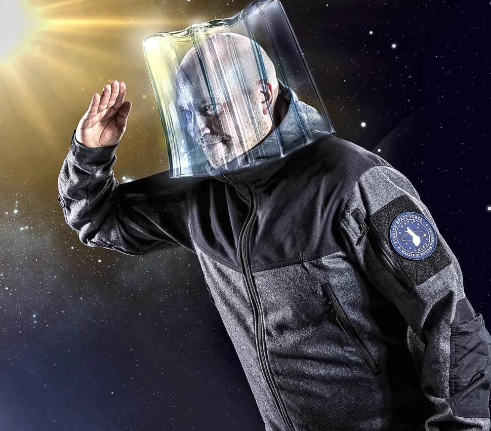 Varusteleka Finnish Space Force moraalimerkki, 90 mm