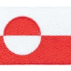 Varusteleka Grönlannin hihalippu, 77 x 48 mm