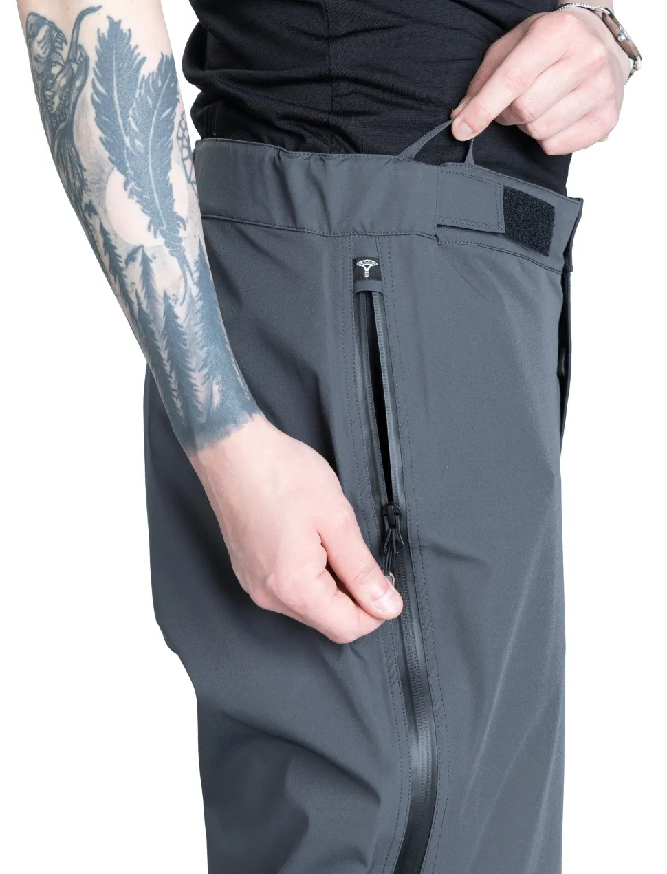 Varusteleka Hardshell-kuorihousut, Harmaa