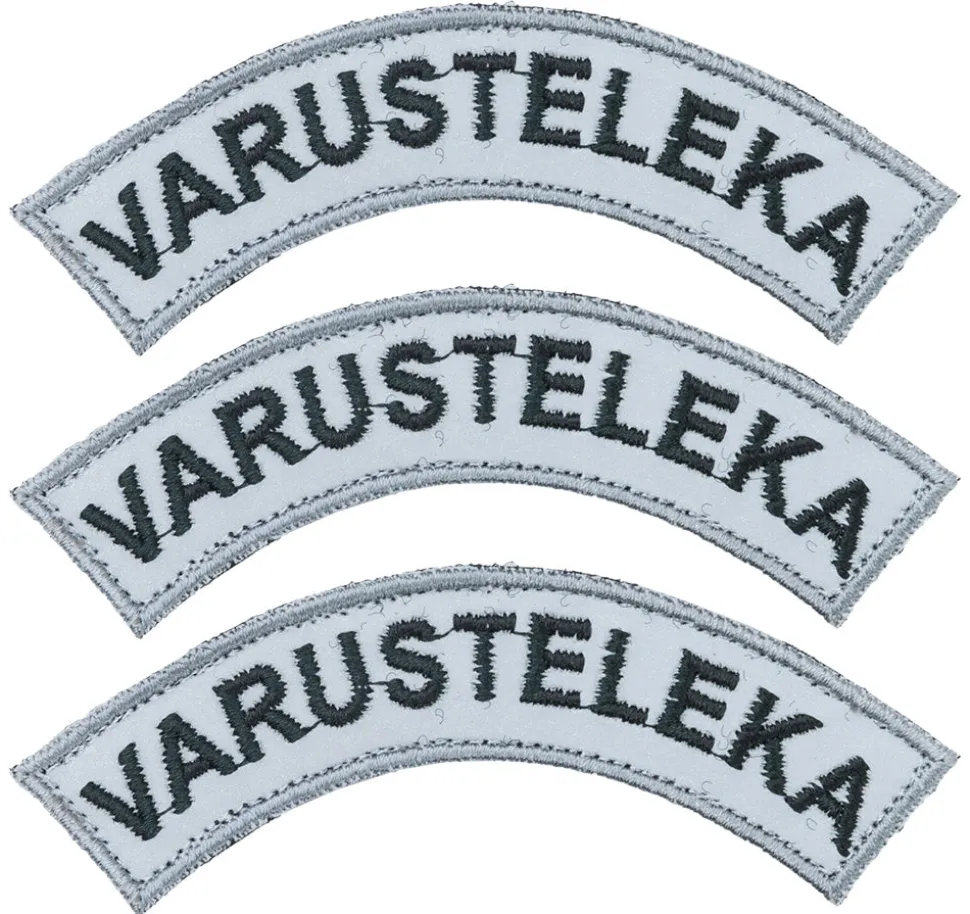 Varusteleka Kaarimerkki omalla tekstillä, 3-Pack