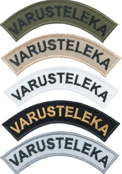 Varusteleka Kaarimerkki omalla tekstillä, 3-Pack