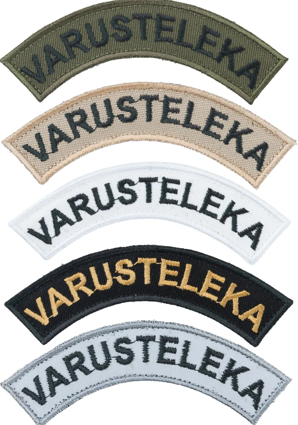 Varusteleka Kaarimerkki omalla tekstillä, 3-Pack
