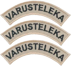 Varusteleka Kaarimerkki omalla tekstillä, 3-Pack