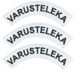 Varusteleka Kaarimerkki omalla tekstillä, 3-Pack