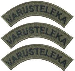 Varusteleka Kaarimerkki omalla tekstillä, 3-Pack