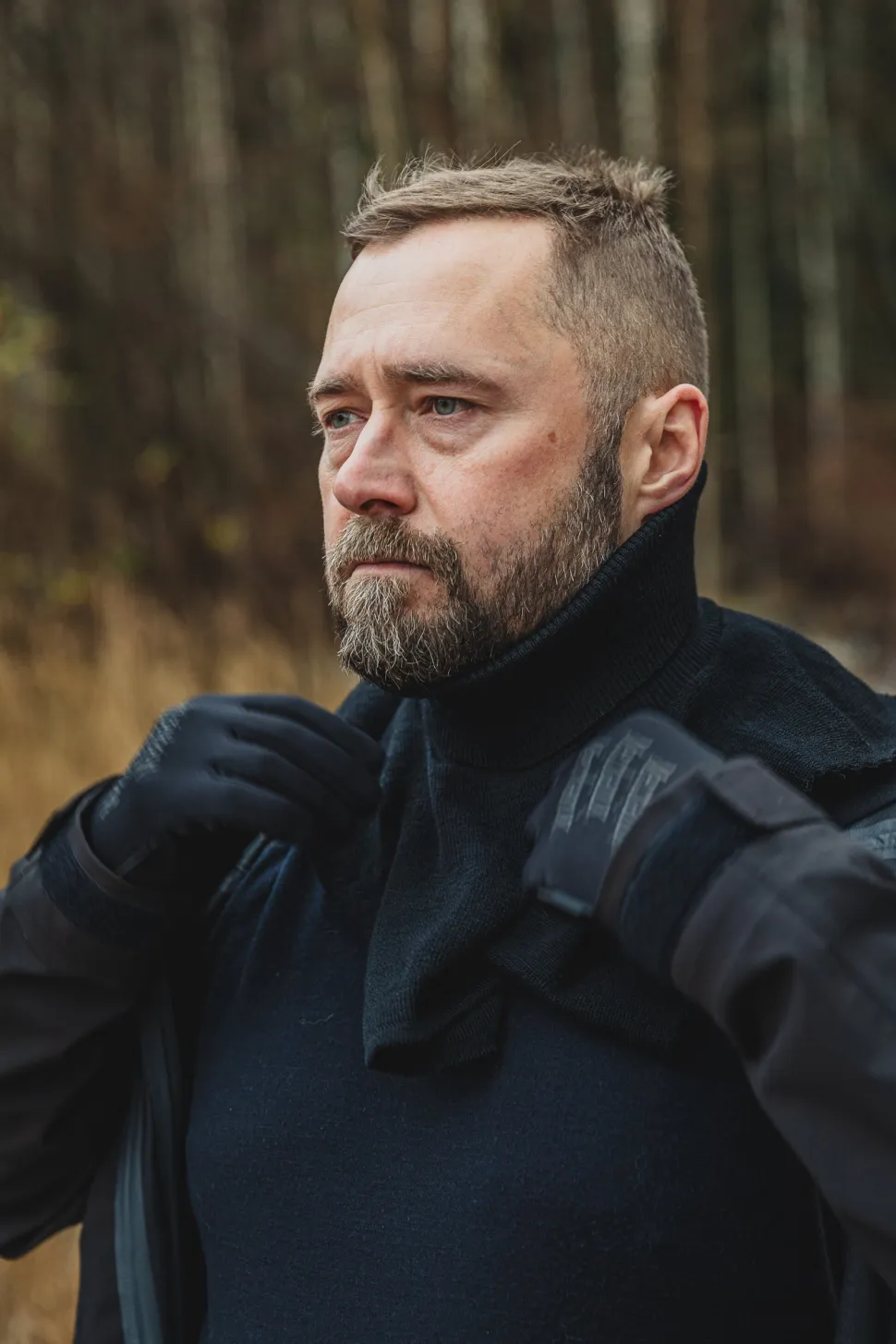 Varusteleka perinteinen kauluri, merinovillaa