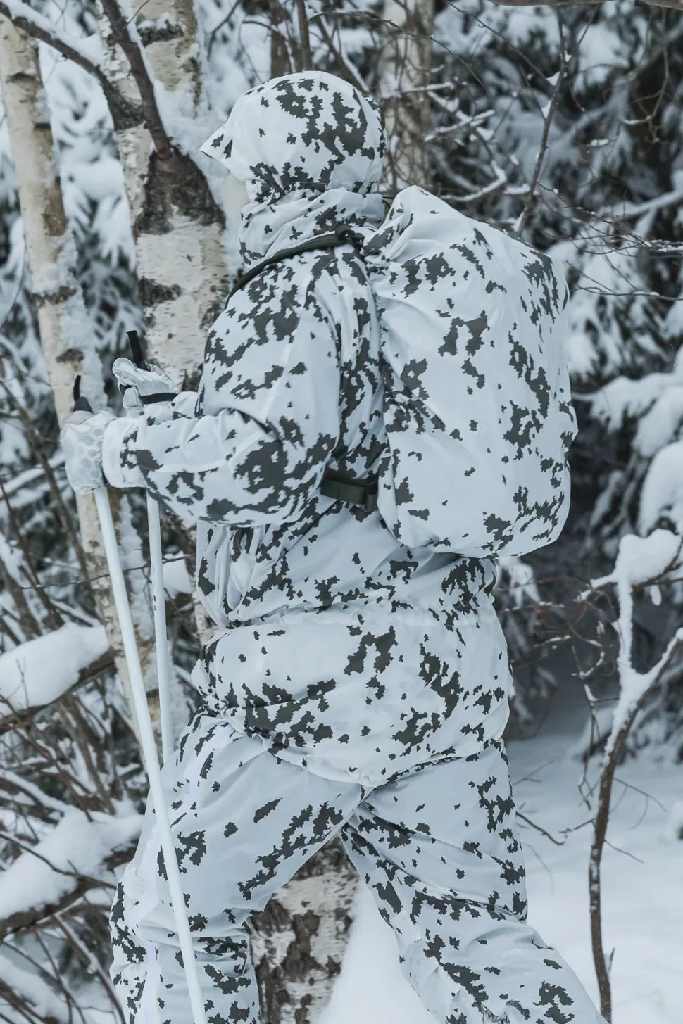 Varusteleka Repun/rinkan sadesuoja, maastokuvioitu