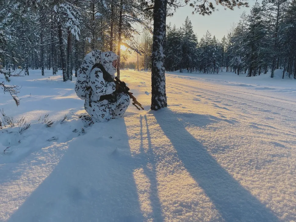 Varusteleka Repun/rinkan sadesuoja, maastokuvioitu