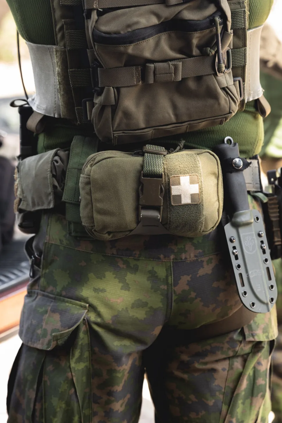 Varusteleka Rip-Off IFAK ensiaputasku, taskupussi, Ranger Green