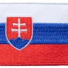Varusteleka Slovakian hihalippu, 77 x 47 mm
