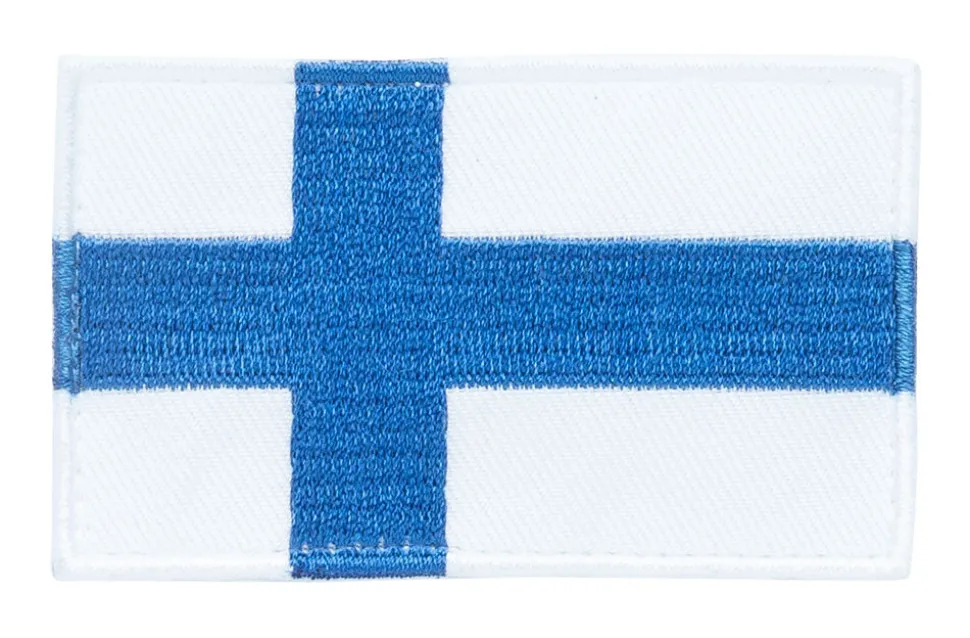 Varusteleka Suomen hihalippu, 77 x 47 mm