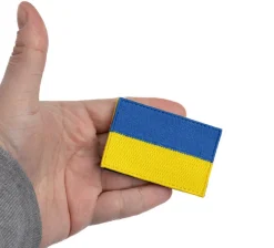 Varusteleka Ukrainan hihalippu, 77 x 47 mm