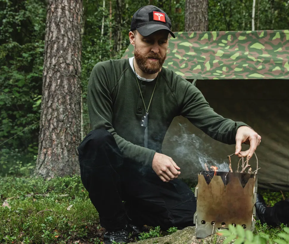 Varusteleka vaarinpaita, merinovillaa